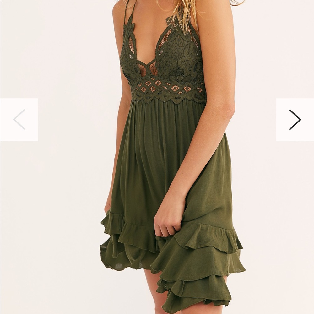 NWT free people army green dress